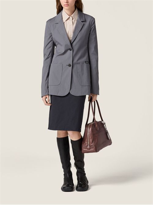 Gonna in popeline stretch MIU MIU | MG27766472F0002